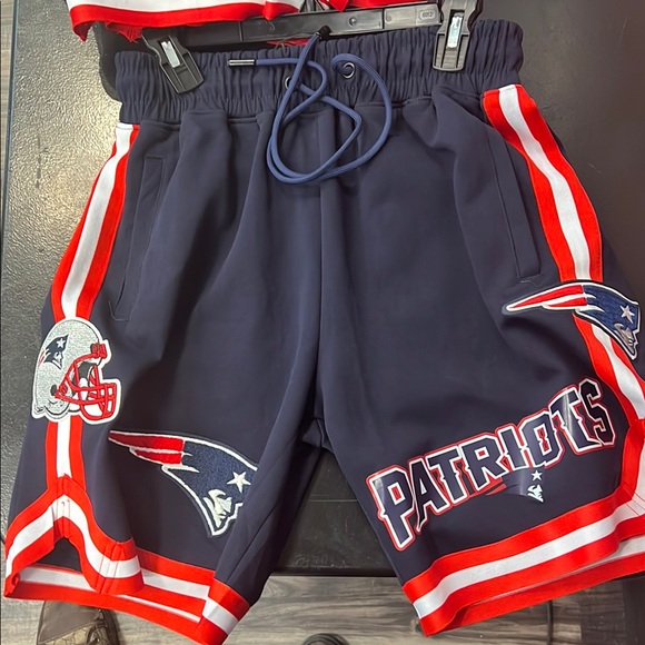 Men’s 100% Authentic New England Patriots Navy Athletic Shorts